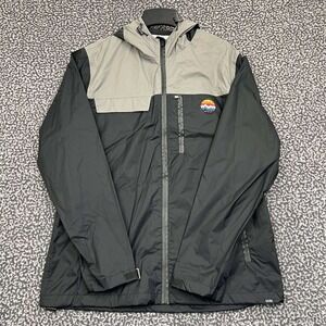 Coalatree Organincs Windbreaker Jacket Men Large Black Long Sleeve‎ Outdoor L